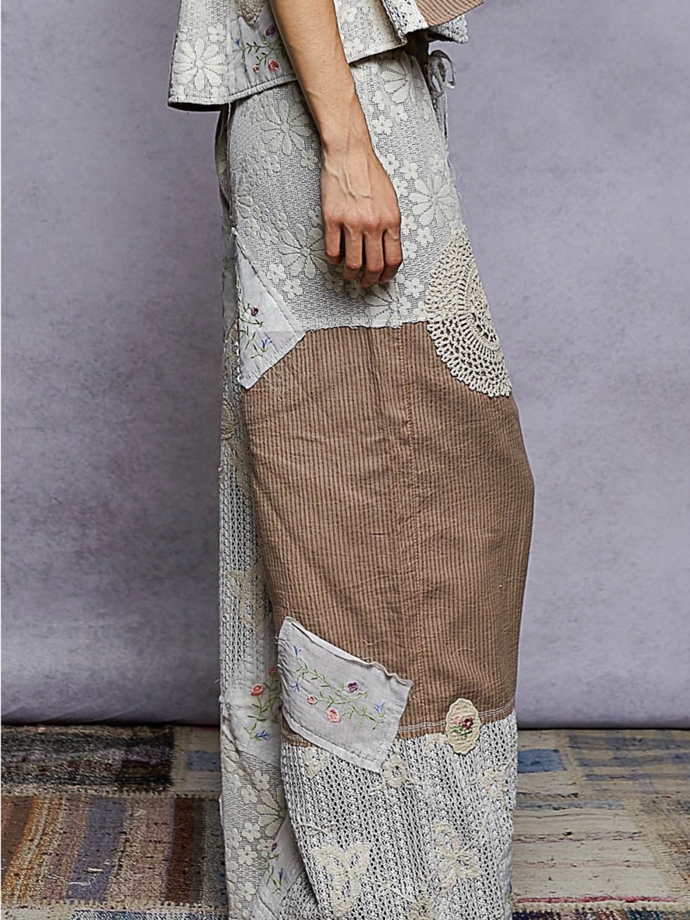 POL Choco Stripe Relaxed Fit Pants - Picture 4 of 6